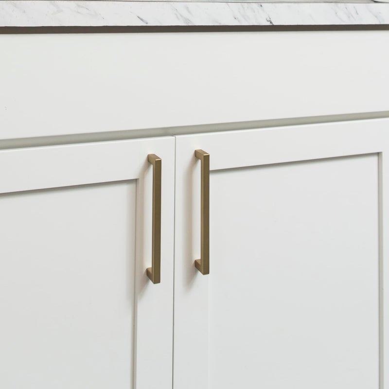 Hickory Hardware Solid Core Kitchen Cabinet Handle, Hardware for Doors & Dresser Drawers, 5-1/16 Inch Hole Center, Elusive Golden Nickel, Skylight Collection (Pack of 1) - Image 5